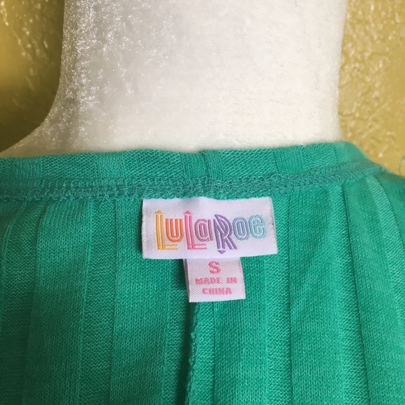 Lularoe Cardigan Green Size Small - Picture 3 of 4